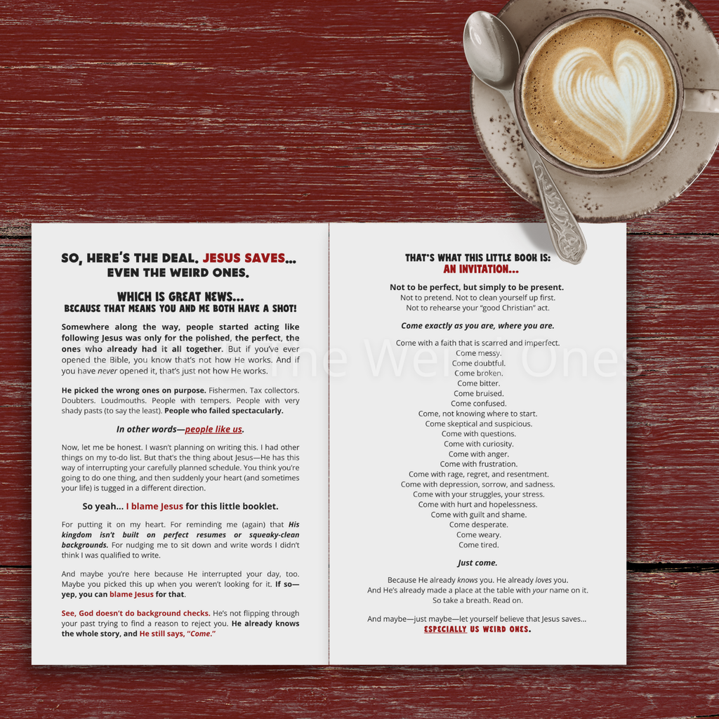 Jesus Saves (Even the Weird Ones) Print Booklet