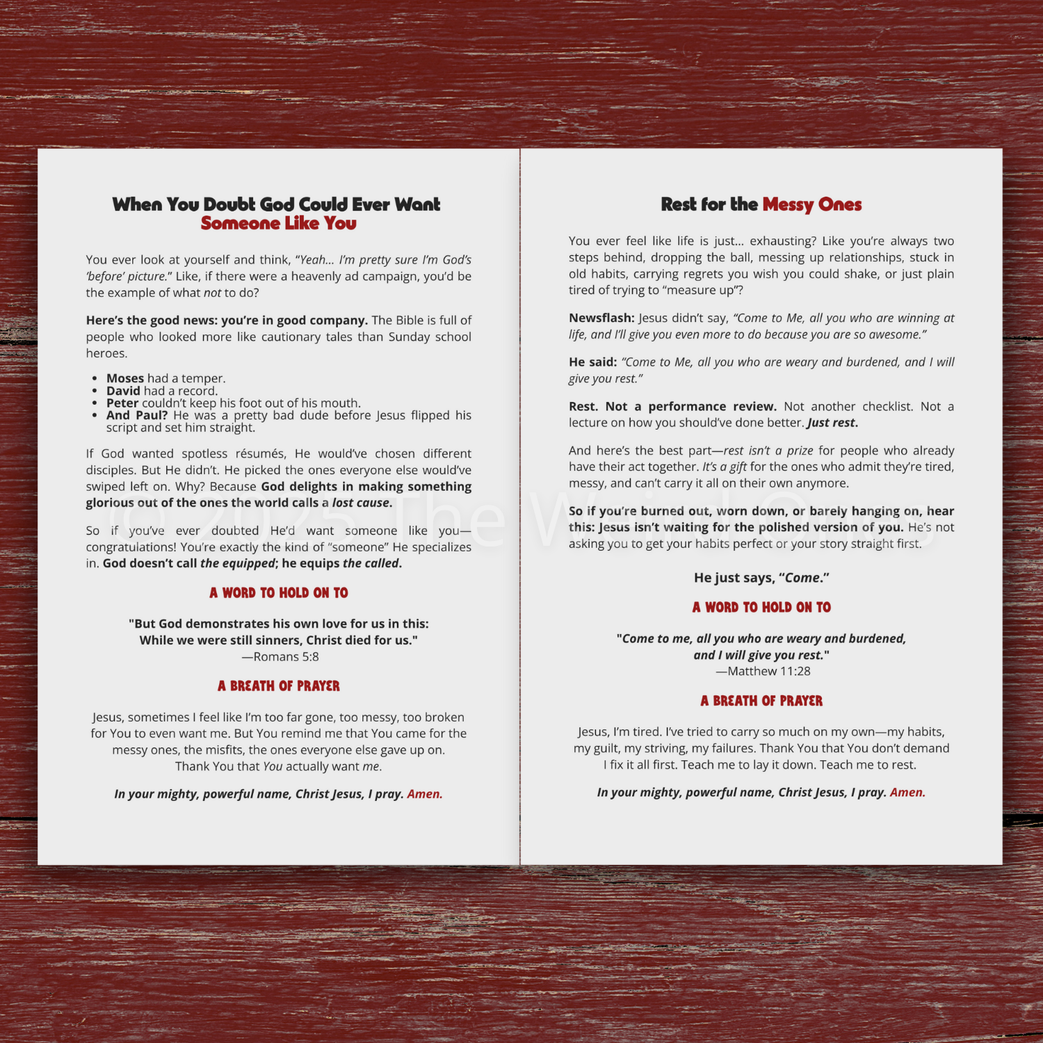 Jesus Saves (Even the Weird Ones) Print Booklet