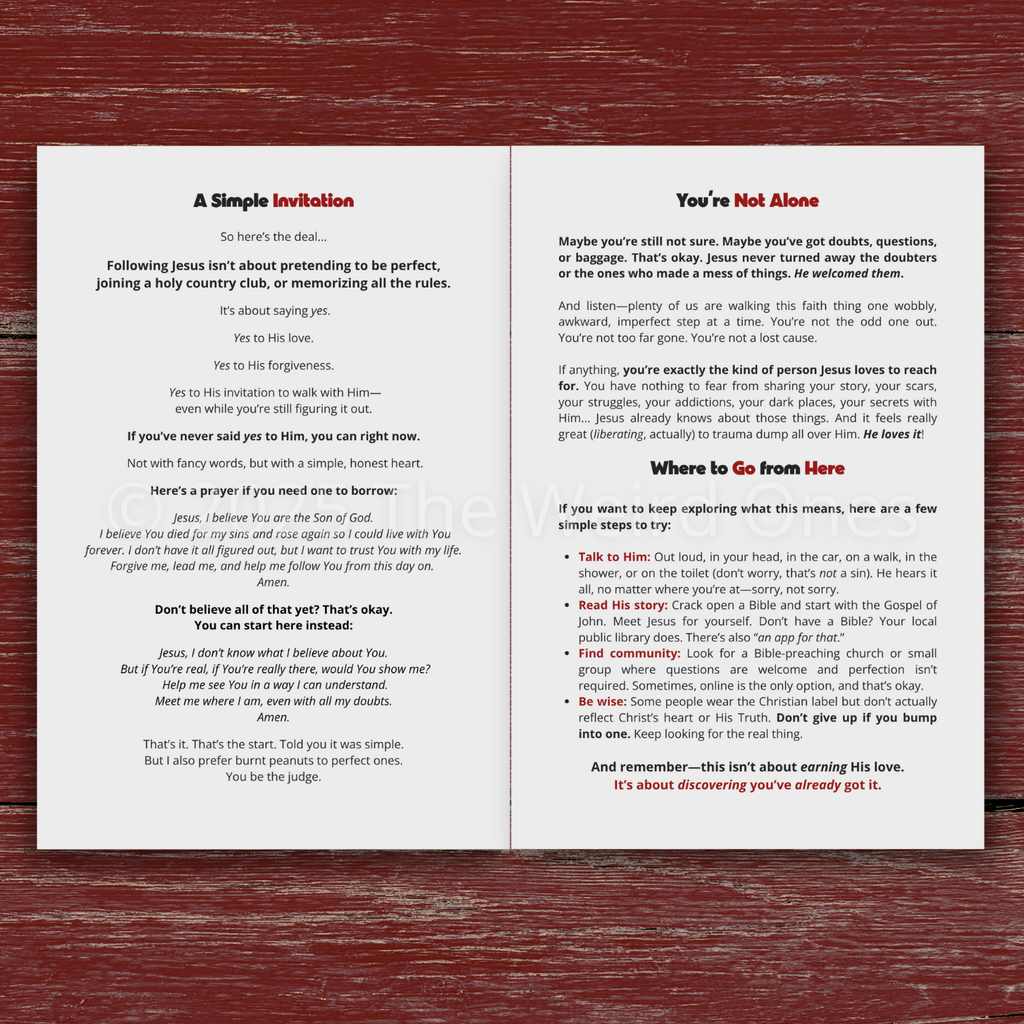 Jesus Saves (Even the Weird Ones) Print Booklet