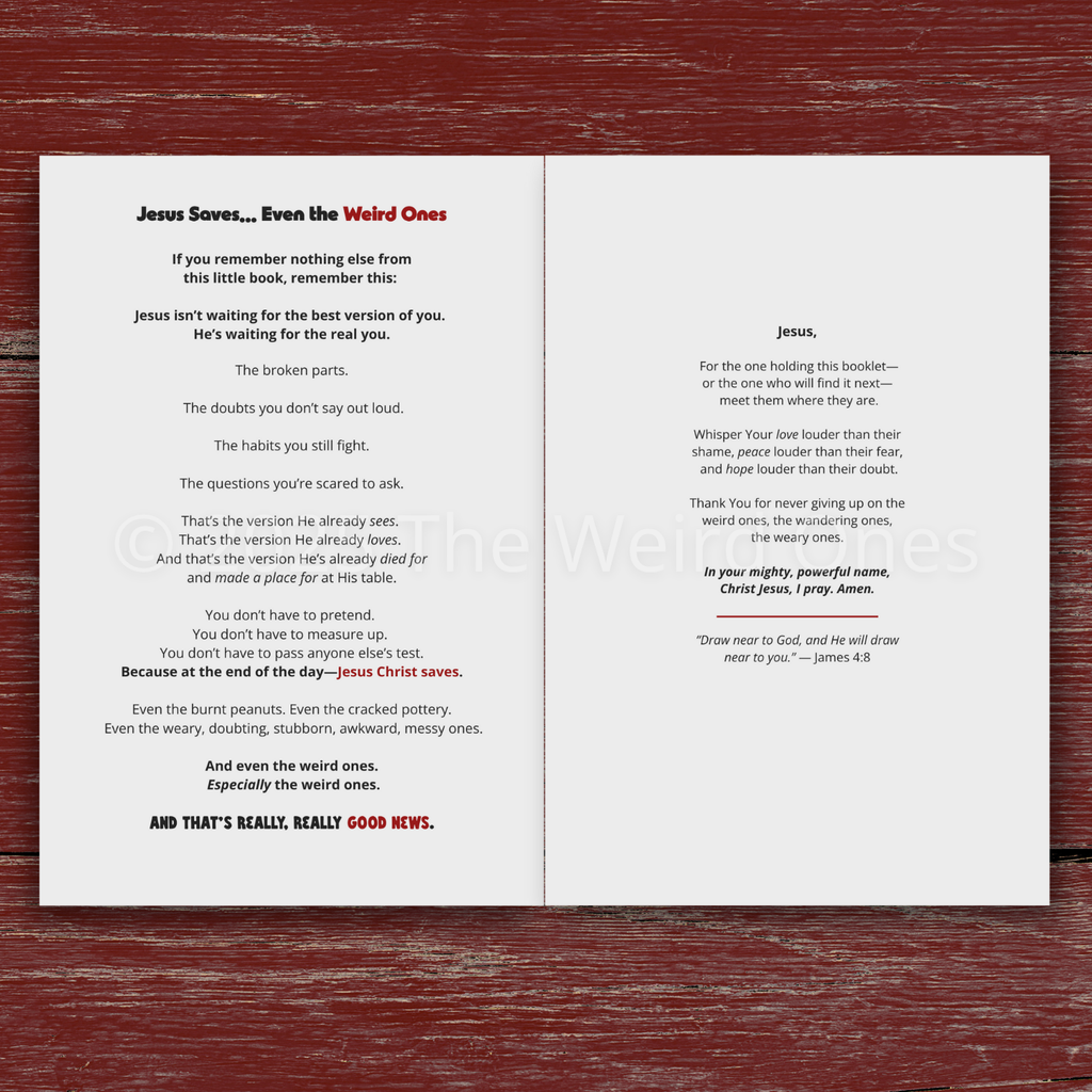 Jesus Saves (Even the Weird Ones) Print Booklet