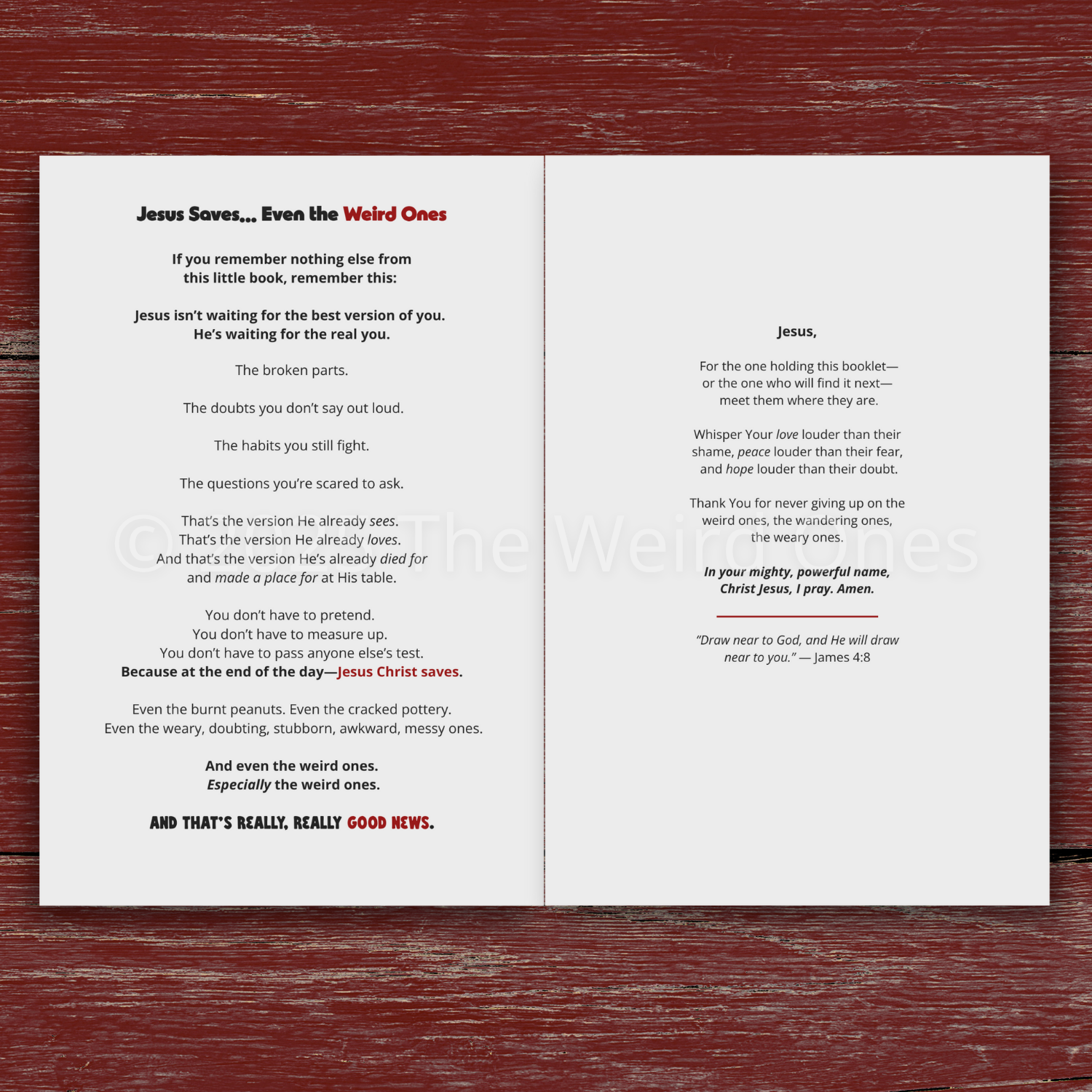 Jesus Saves (Even the Weird Ones) Print Booklet